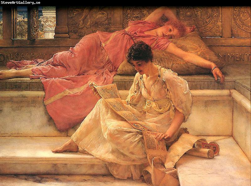 Sir Lawrence Alma-Tadema,OM.RA,RWS Favourite Poete